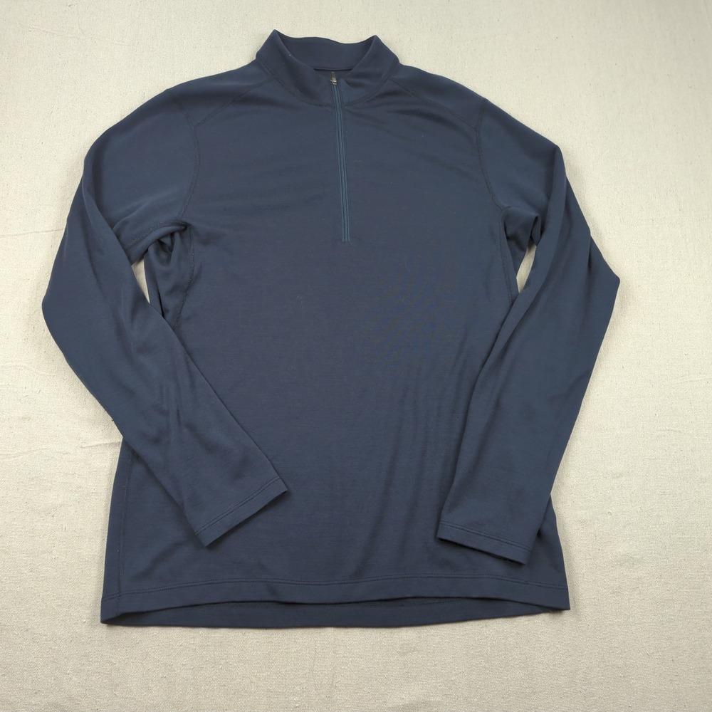 Triple Aught Design Sweatshirt Mens Extra Large Blue Quater Zip Wool